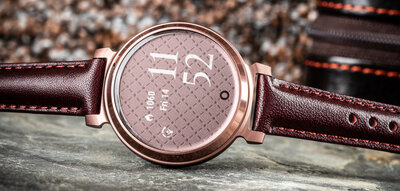 Garmin Lily 2 Classic Dark Bronze / Mulberry Leather Band