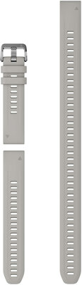 Silikonový řemínek Garmin 20mm, Fog Grey, QuickFit, + prodloužená část, 010-13358-00
