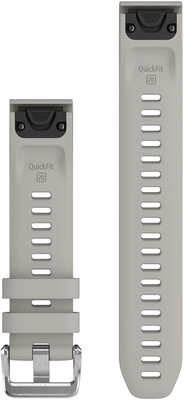 Silikonový řemínek Garmin 20mm, Fog Grey, QuickFit, + prodloužená část, 010-13358-00
