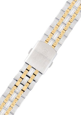 Bicolor steel bracelet Orient KDFJLSZ, folding clasp (for model RA-AB00)