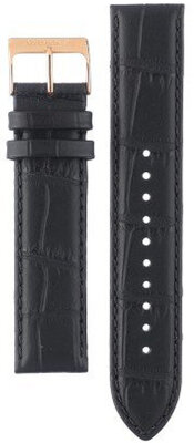 Black leather strap Orient UL00F011P0, rosegold buckle (for model RF-QA00)