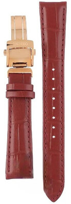 Red leather strap Orient UL005015P0, folding clasp (for model RA-KA00)