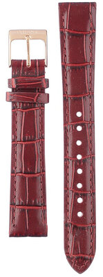 Red leather strap Orient UL00H015P0, rosegold buckle (for model RA-NB01)
