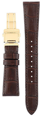 Brown leather strap Orient Star UL022011G0, folding clasp (for model RE-AU00)
