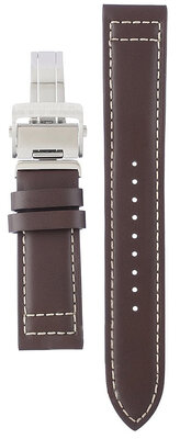 Brown leather strap Orient Star UL038011J0, folding clasp (for model RE-AU02)