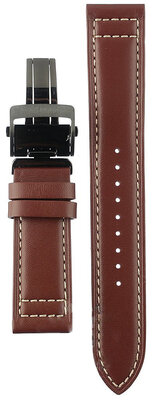 Brown leather strap Orient Star UL038012M0, folding clasp (for model RE-AU02)