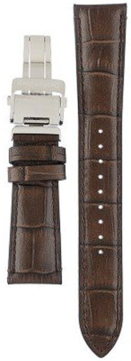 Brown leather strap Orient UL005014J0, folding clasp (for model RA-KA00)