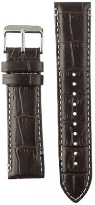 Brown leather strap Orient UL006011J0, silver buckle (for model RA-KV00)