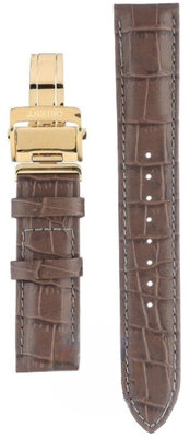 Brown leather strap Orient UL009011G0, folding clasp (for model RA-AS00)