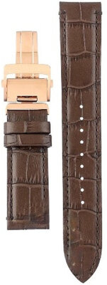 Brown leather strap Orient UL009011P0, folding clasp (for model RA-AS00)