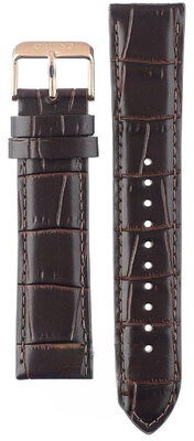 Brown leather strap Orient UL00A011P0, rosegold buckle (for model RA-AC0F)