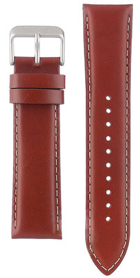 Brown leather strap Orient UL00D011J0, silver buckle (for model RA-AK04)