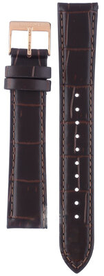 Brown leather strap Orient UL00E012P0, rosegold buckle (for model RF-QD00)