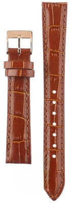 Brown leather strap Orient UL00F014P0, rosegold buckle (for model RF-QA00)