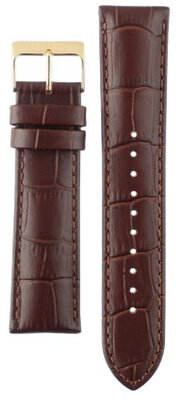 Brown leather strap Orient UL00H014G0, gold buckle (for model RA-NB01)