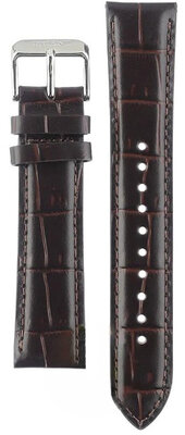 Brown leather strap Orient UL00J011J0, silver buckle (for model RA-AC0J)