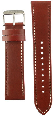 Brown leather strap Orient UL00L012J0, silver buckle (for models RA-KV05, RA-AC0H)