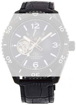 Leather strap Orient Star UL00G012M0 22mm (pro RE-AT01), black