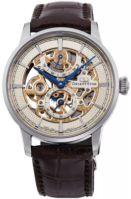 Leather strap Orient Star UL00T011J9 20mm (pro RE-AZ00), Brown
