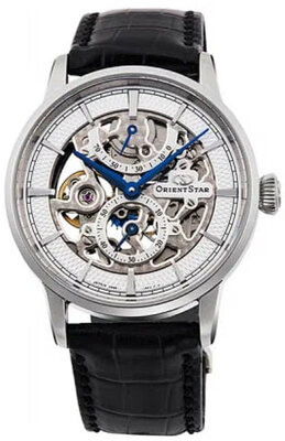 Leather strap Orient Star UL00T012J9 20mm (pro RE-AZ00), black