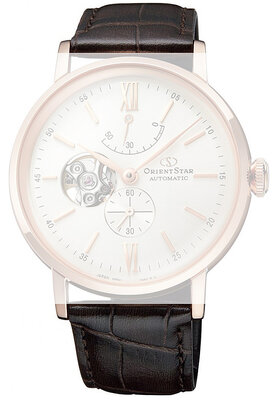 Leather strap Orient Star UL025011P0 20mm (pro RE-AV00), Brown