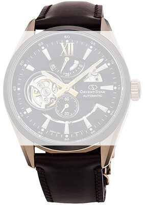 Leather strap Orient Star UL031014G0 21mm (pro RE-AV01), Brown