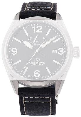 Leather strap Orient Star UL038013J0 21mm (pro RE-AU02), black