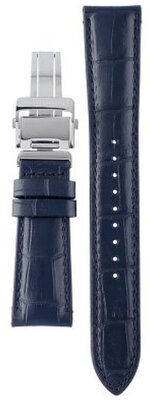 Blue leather strap Orient UL005013J0, folding clasp (for model RA-KA00)