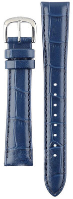 Blue leather strap Orient UL019012J0, silver buckle (for model RA-AG00)