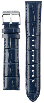 Blue leather strap Orient UL020016J0, silver buckle (for model RA-AS01)