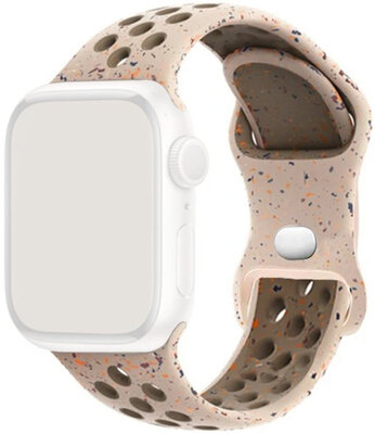 Strap for Apple Watch 38/40/41mm, silicone sport, beige