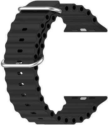 Strap for Apple Watch, silicone, black (for 38/40/41mm cases)