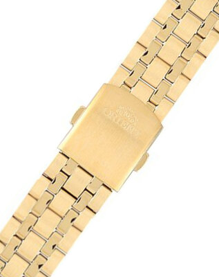 Gold Orient KDFFUAA steel strap, folding clasp (for model RA-AB00)