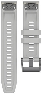 Silicone strap Ricardo 20mm (for Garmin Fenix 8/7S/6S (43mm), etc.), gray V1, QuickFit