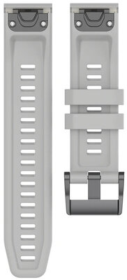 Silicone strap Ricardo 22mm (for Garmin Fenix 8/7/6 (47mm), Epix 2 etc.), gray V1, QuickFit