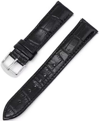 Black leather strap Ricardo Bergamo