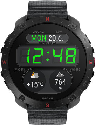 Polar Grit X2 Pro Night Black V1, Size S-L