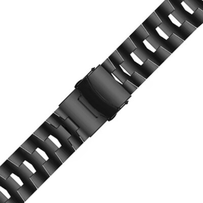 QuickFit strap 22mm, steel, black (Garmin Fenix 7/6/5, Epix 2, MARQ 2, etc.)