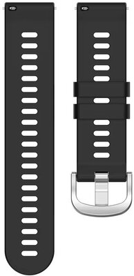 Silicone strap Ricardo 18mm (for Garmin Venu 2S, Vivoactive 4S, Forerunner 265S, Venu 3S etc.), black V1, Quick Release