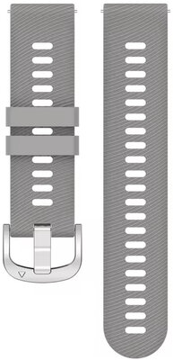 Silicone strap Ricardo 18mm (for Garmin Venu 2S, Vívoactive 4S, Forerunner 265S, Venu 3S etc.), gray, Quick Release