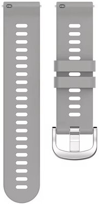 Silicone strap Ricardo 18mm (for Garmin Venu 2S, Vívoactive 4S, Forerunner 265S, Venu 3S etc.), gray, Quick Release