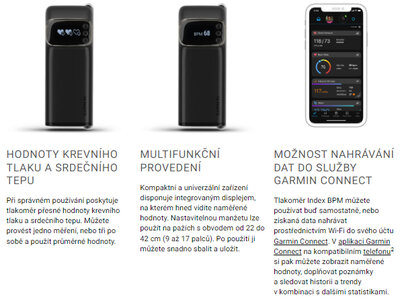 Garmin BPM Index Smart Blood Pressure Monitor