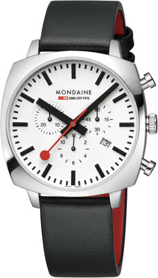Mondaine Grand Cushion Quartz MSL.41410.LBV.SET (+ spare strap)