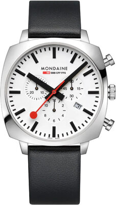 Mondaine Grand Cushion Quartz MSL.41410.LBV.SET (+ spare strap)