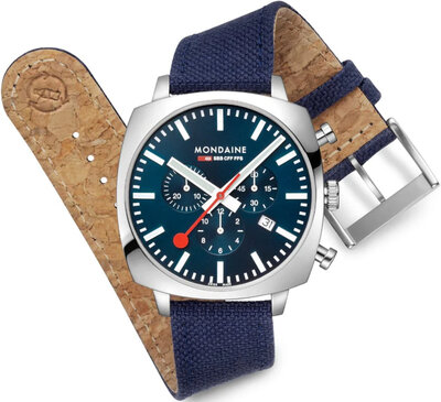 Mondaine Grand Cushion Quartz MSL.41440.LD.SET (+ spare strap)