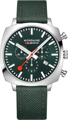 Mondaine Grand Cushion Quartz MSL.41460.LF.SET (+ spare strap)