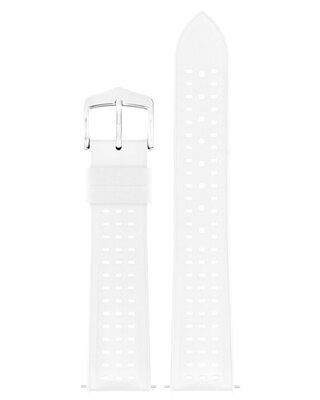 Rubber strap Hirsch NYAD M 0920099100-2, white, natural rubber, length M, Quick Release