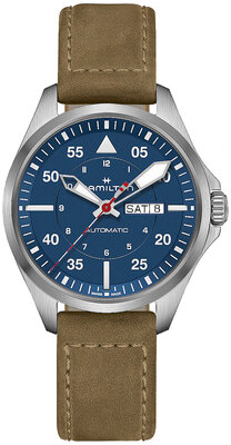 Hamilton Khaki Aviation Pilot Day Date Automatic H64655941 Air-Glaciers Special Edition (+ replacement strap)