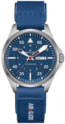 Hamilton Khaki Aviation Pilot Day Date Automatic H64655941 Air-Glaciers Special Edition (+ replacement strap)