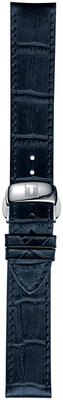 Leather strap Tissot T852.032.781 19mm, blue, Quick Release